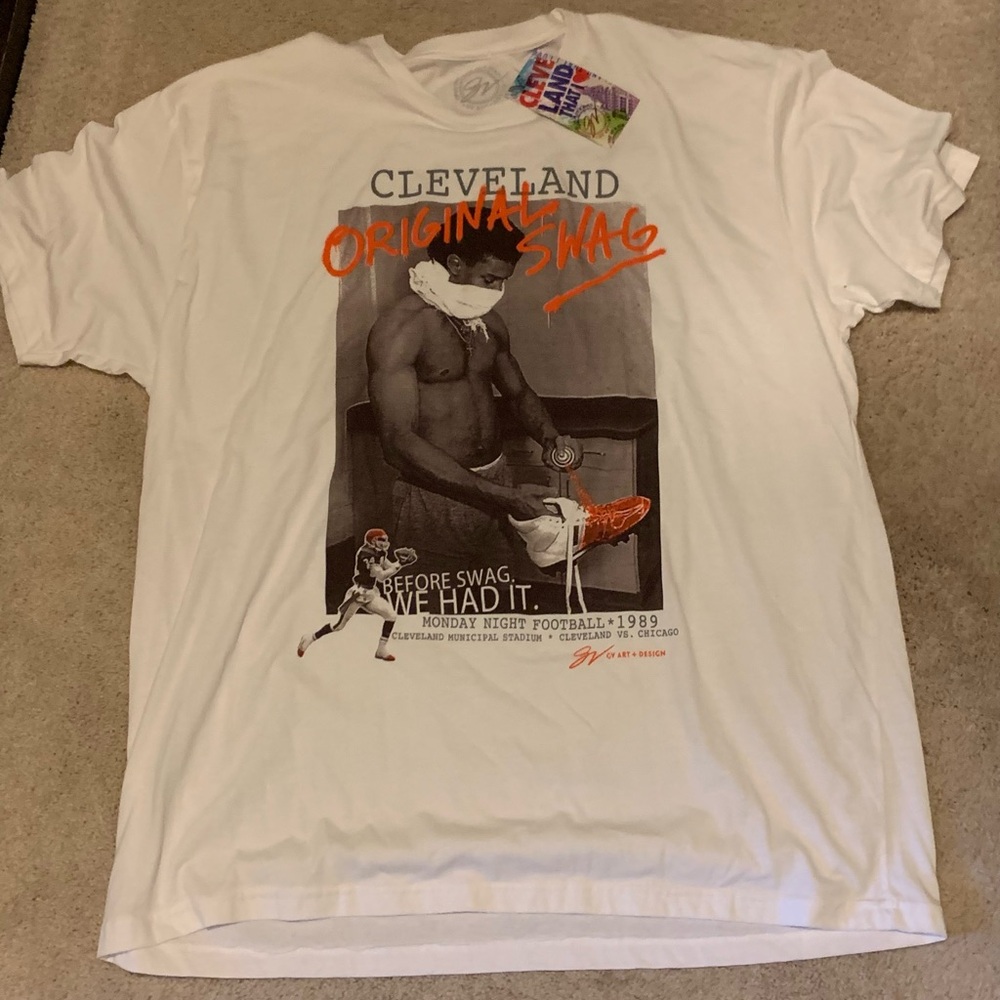 New with tags Cleveland Browns Original Swag White T-Shirt XXL